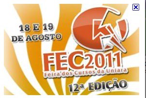 STAND DA LIGA ACADÊMICA DE PEDIATRIA NA FEIRA DE CURSOS DA UNIARA  2011